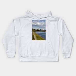 Warkworth Castle and River Coquet Kids Hoodie